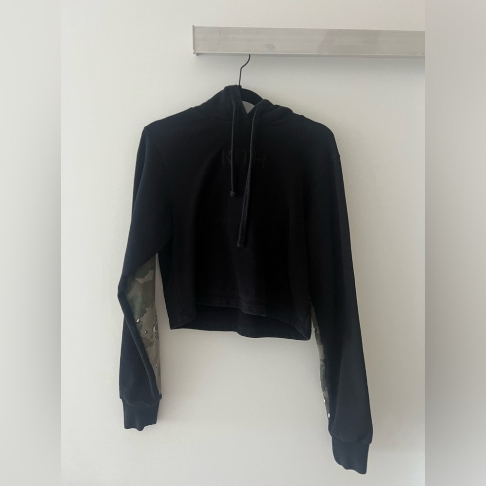 Kith Black Crop Hoodie